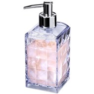 Porta Sabonete Liquido Diamante Ps Cristal em Acrílico